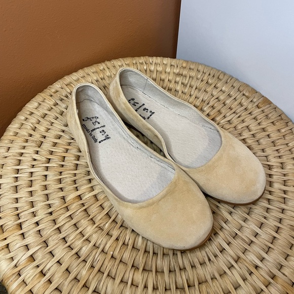 French Sole FS/NY Sloop Ballet Flats in Nude Suede Women’s Size 6.5 - Picture 3 of 12